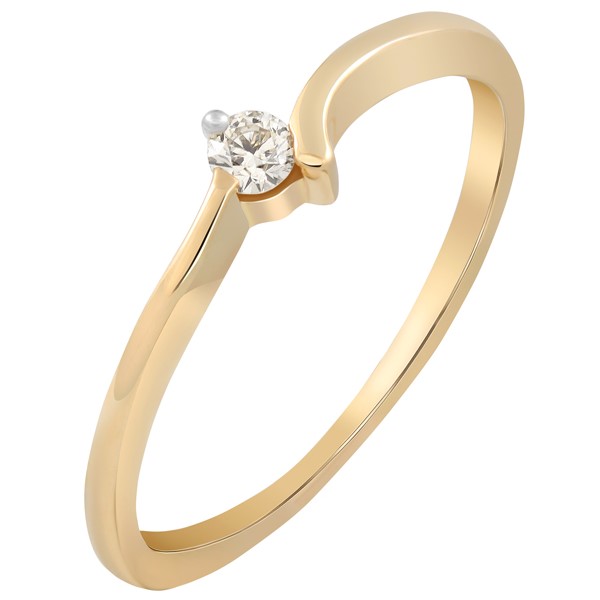 

Кольцо из золота р. 16 DIAMOND PRIME 99-2-DD-R-011805, бриллиант, 99-2-DD-R-011805