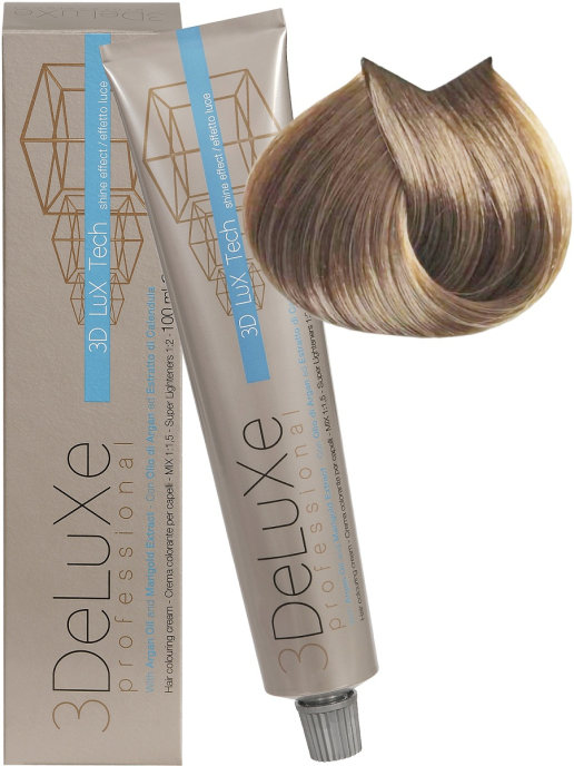 Купить Крем-краска для волос Очень светлый блондин пепельный 3Deluxe Professional 9.13 100 мл