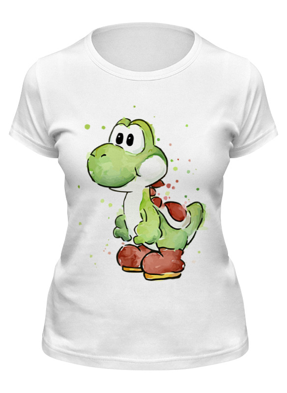 

Футболка женская Printio Yoshi (mario) белая S, Белый, Yoshi (mario)