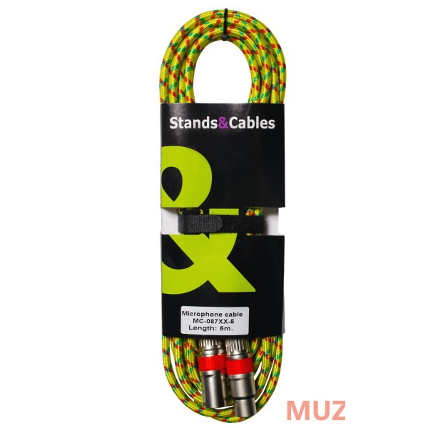 

Stands&Cables MC-087XX-5 Микрофонный кабель XLR мама - XLR папа, 5м