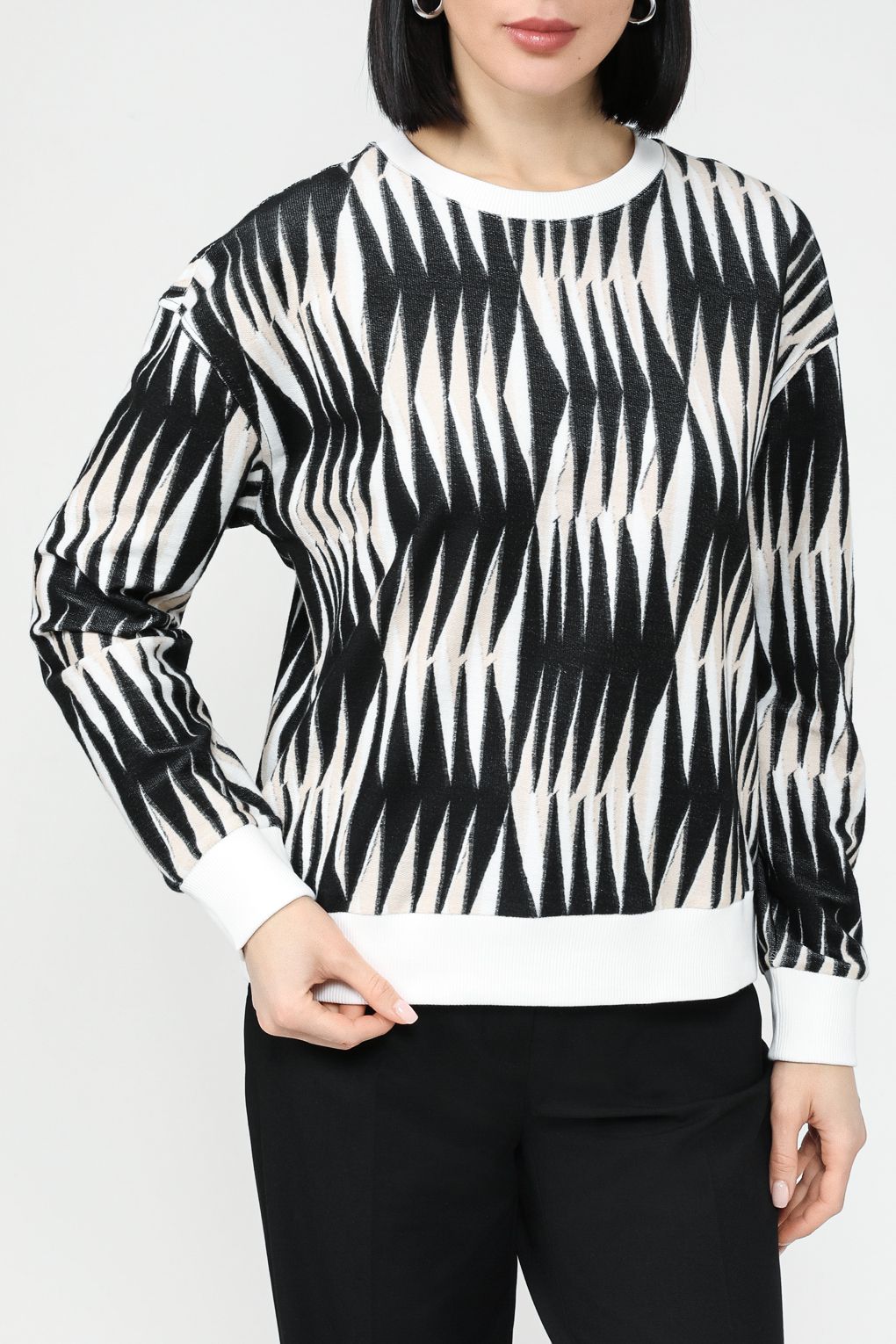 

Свитшот женский Gerry Weber 270055-44025 разноцветный 40, 270055-44025