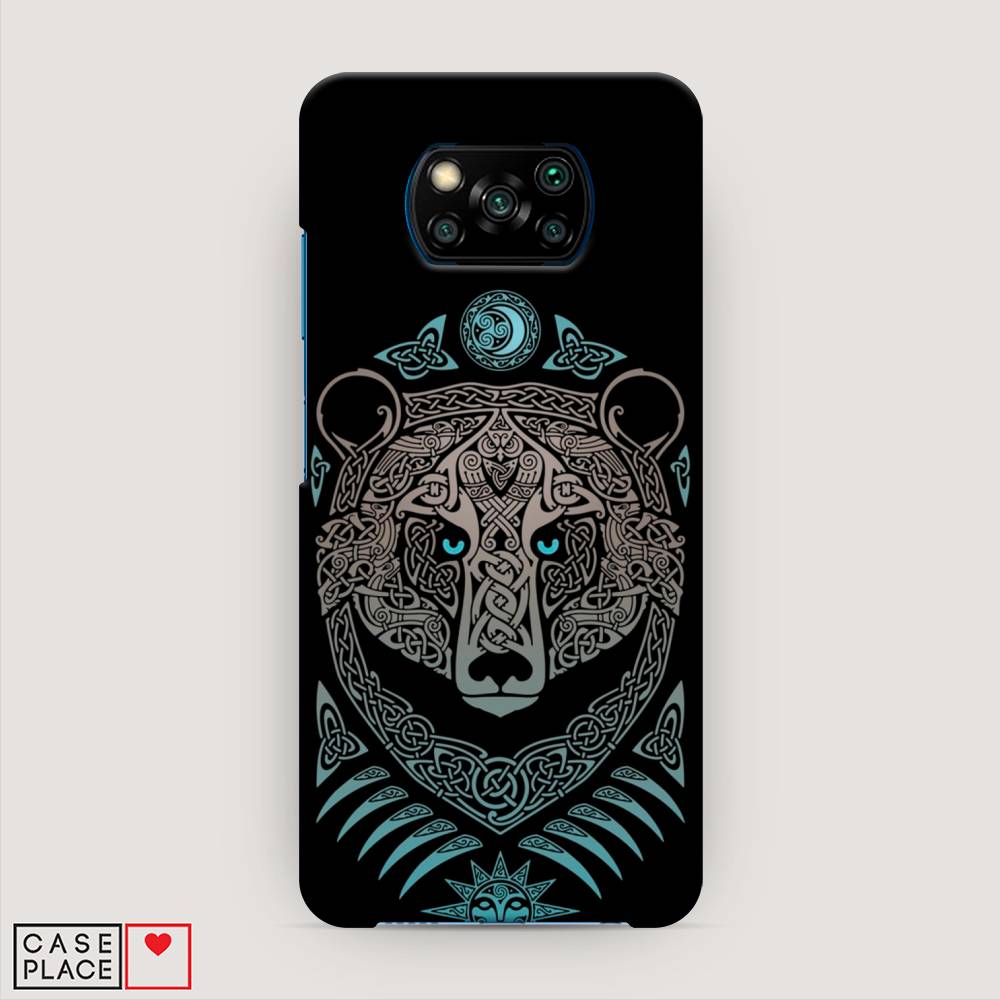 

Пластиковый чехол "Кельтский медведь" на Xiaomi Poco X3 NFC, 39220-1