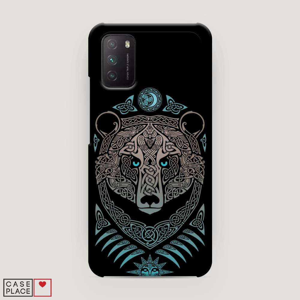 

Пластиковый чехол "Кельтский медведь" на Xiaomi Poco M3, 39520-1