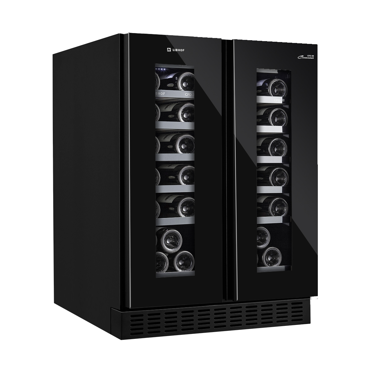 

Встраиваемый винный шкаф Libhof CFD-38 Black, CFD-38