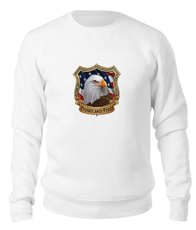 

Свитшот унисекс Printio American eagle белый XS, American eagle