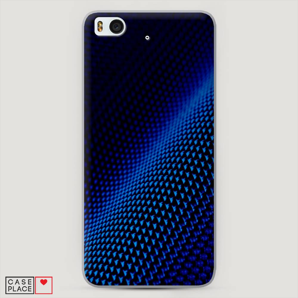 фото Пластиковый чехол "синий карбон" на xiaomi mi5s awog