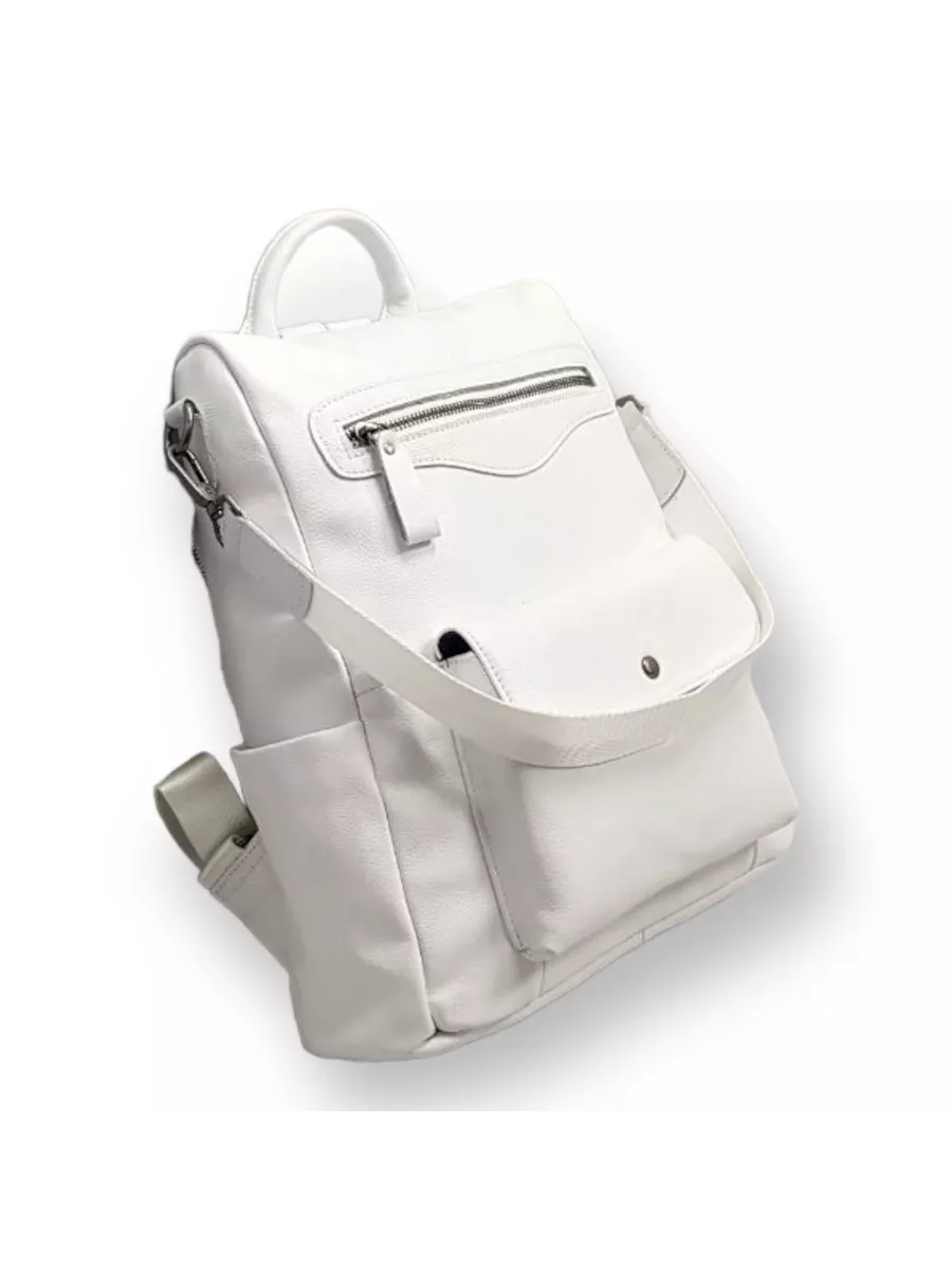 Рюкзак PouchMan 5050 белый, 12х3х36 см