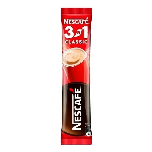 Кофейный напиток Nescafe Classic 3 в 1 растворимый 14,5 г х 9 шт