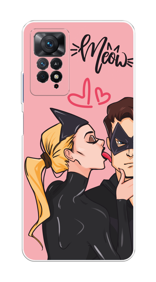 

Чехол Awog на Redmi Note 11 Pro/11 Pro 5G/11E Pro/12 Pro 4G "Kiss of Cat Woman", Розовый;черный;бежевый, 314750-1