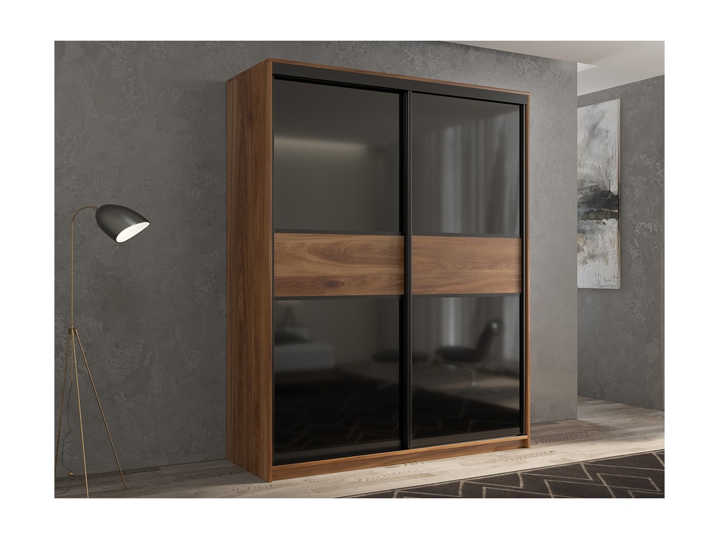 

Шкаф-купе 2-х дверный Кааппи 12 Дуб Кастелло Бренди 120х60х230 см