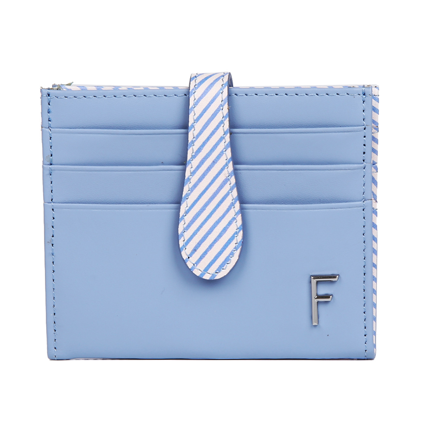 

Визитница женский FABRETTI 40025MNPstripe, голубой, 40025MNPstripe
