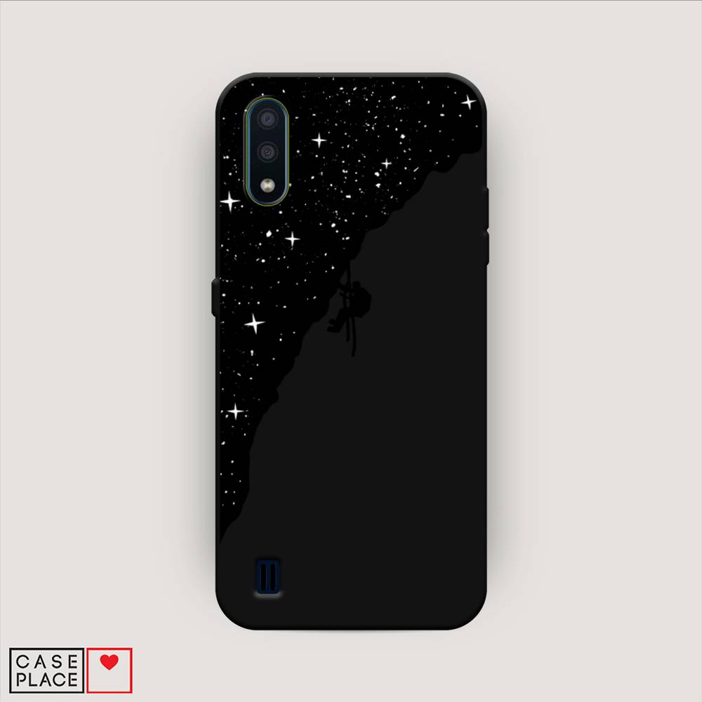

Чехол Awog на Samsung Galaxy M01 / Самсунг M01 "Скалолаз в космосе", Черный;белый;бежевый, 2101152-1