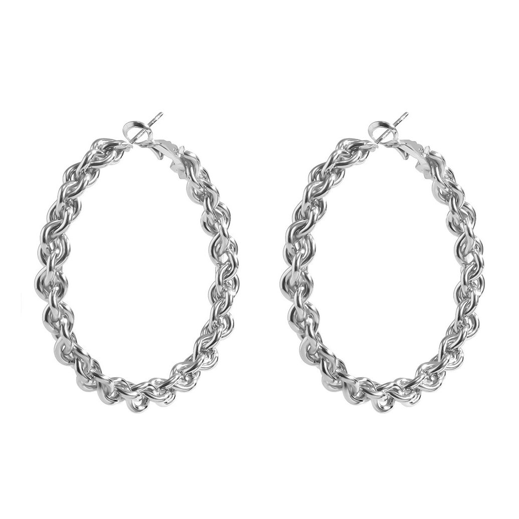 

Серьги-кольца под серебро, Лавка самоцветов 83440-9, 83440-9