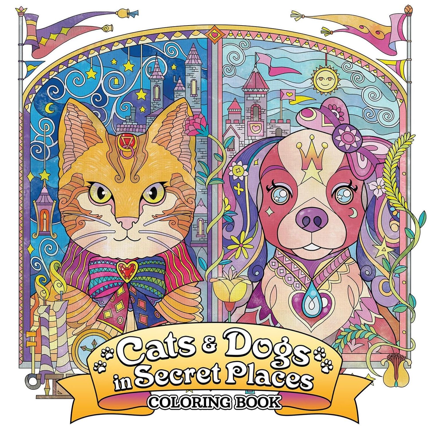 

Cats and Dogs in Secret Places: Coloring Book. Seven Seas Entertainment