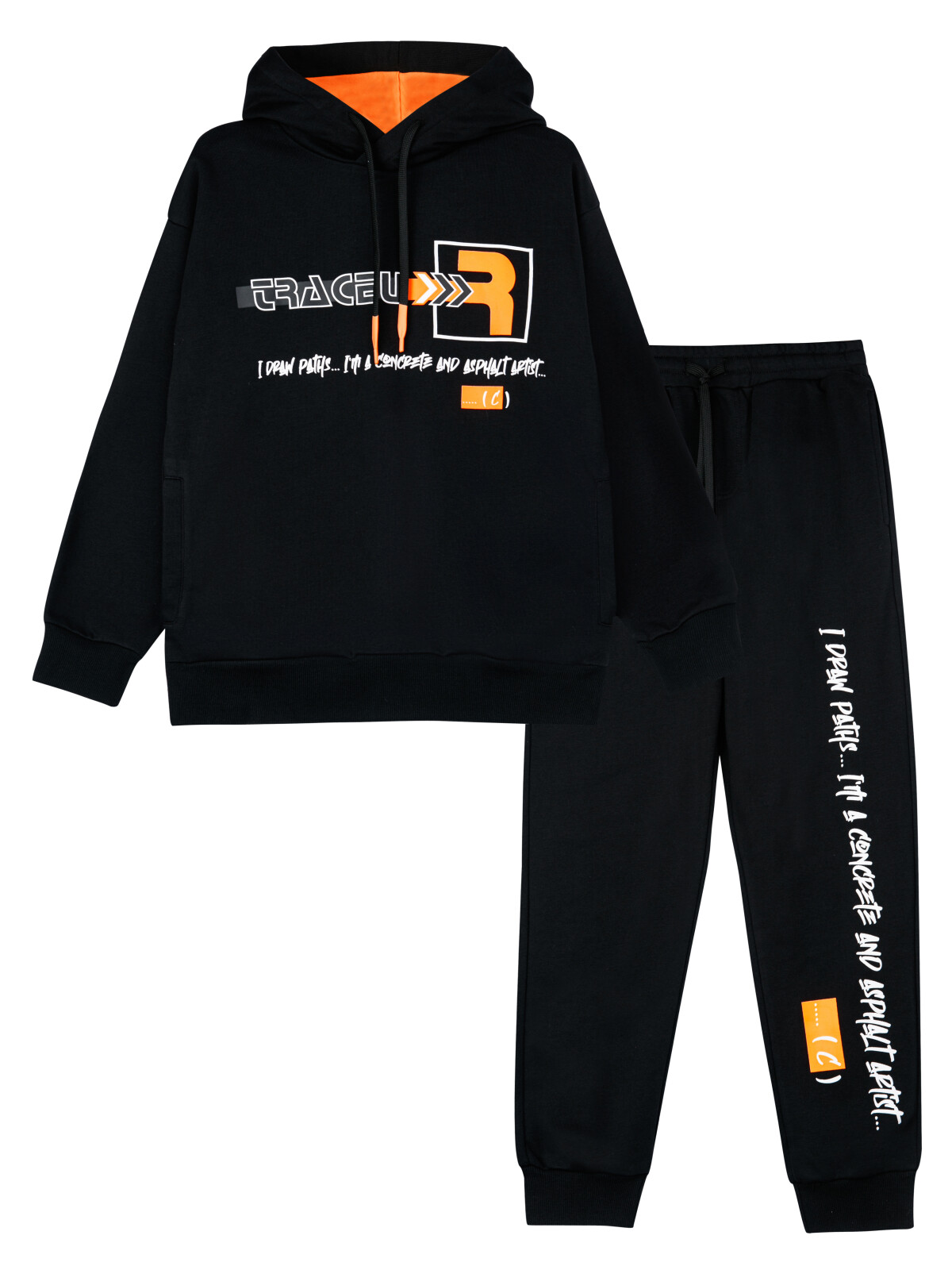 

Комплект : толстовка, брюки PlayToday 12411222, черный; красный, 176, 12411222