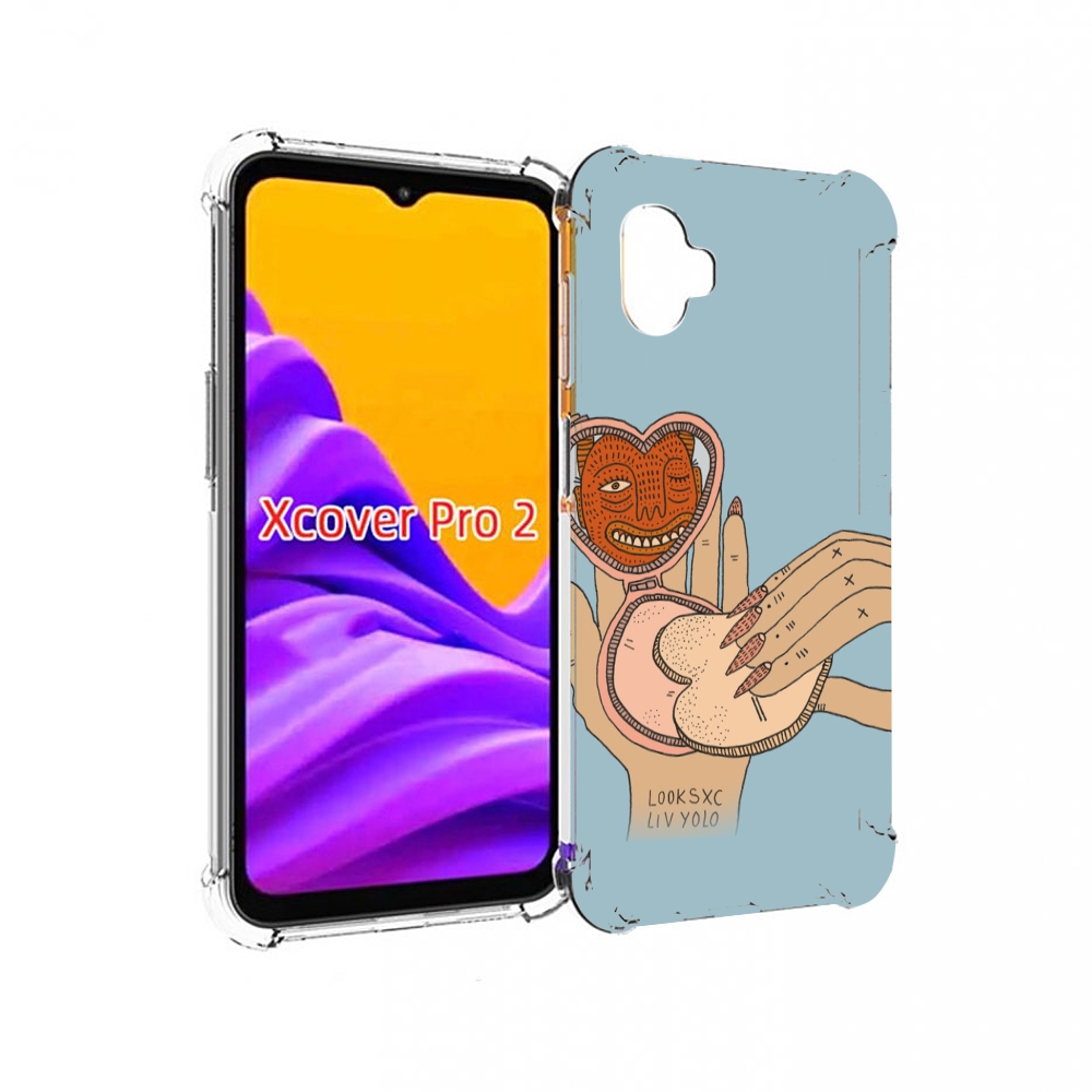 

Чехол MyPads макияж картинка женский для Samsung Galaxy Xcover Pro 2, Прозрачный, Tocco