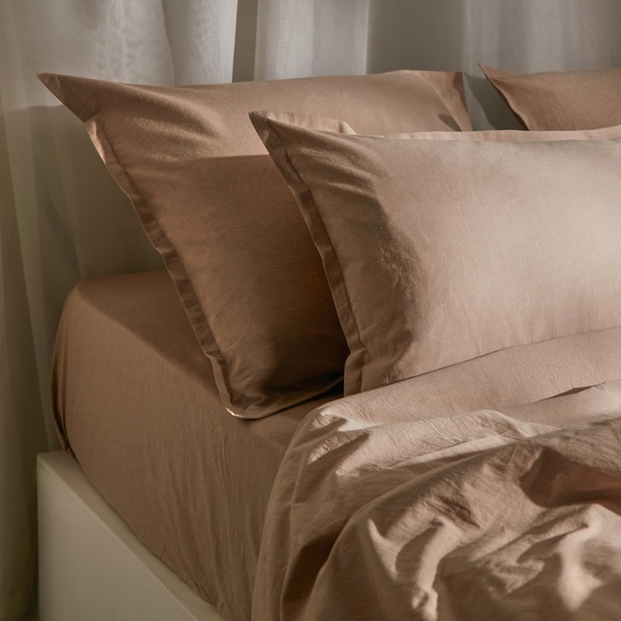 

Простыня SL Home Деним 245х260 см, бежевый, 100% жатый хлопок, "Denim"