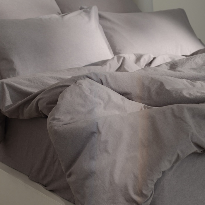 

Простыня SL Home Деним 245х280 см, серый, 100% жатый хлопок, "Denim"