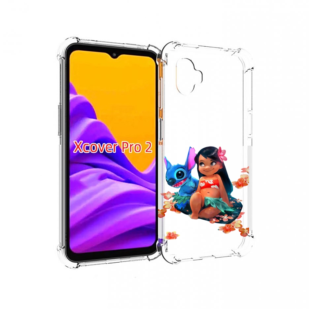 

Чехол MyPads лила-и-стич детский для Samsung Galaxy Xcover Pro 2, Прозрачный, Tocco