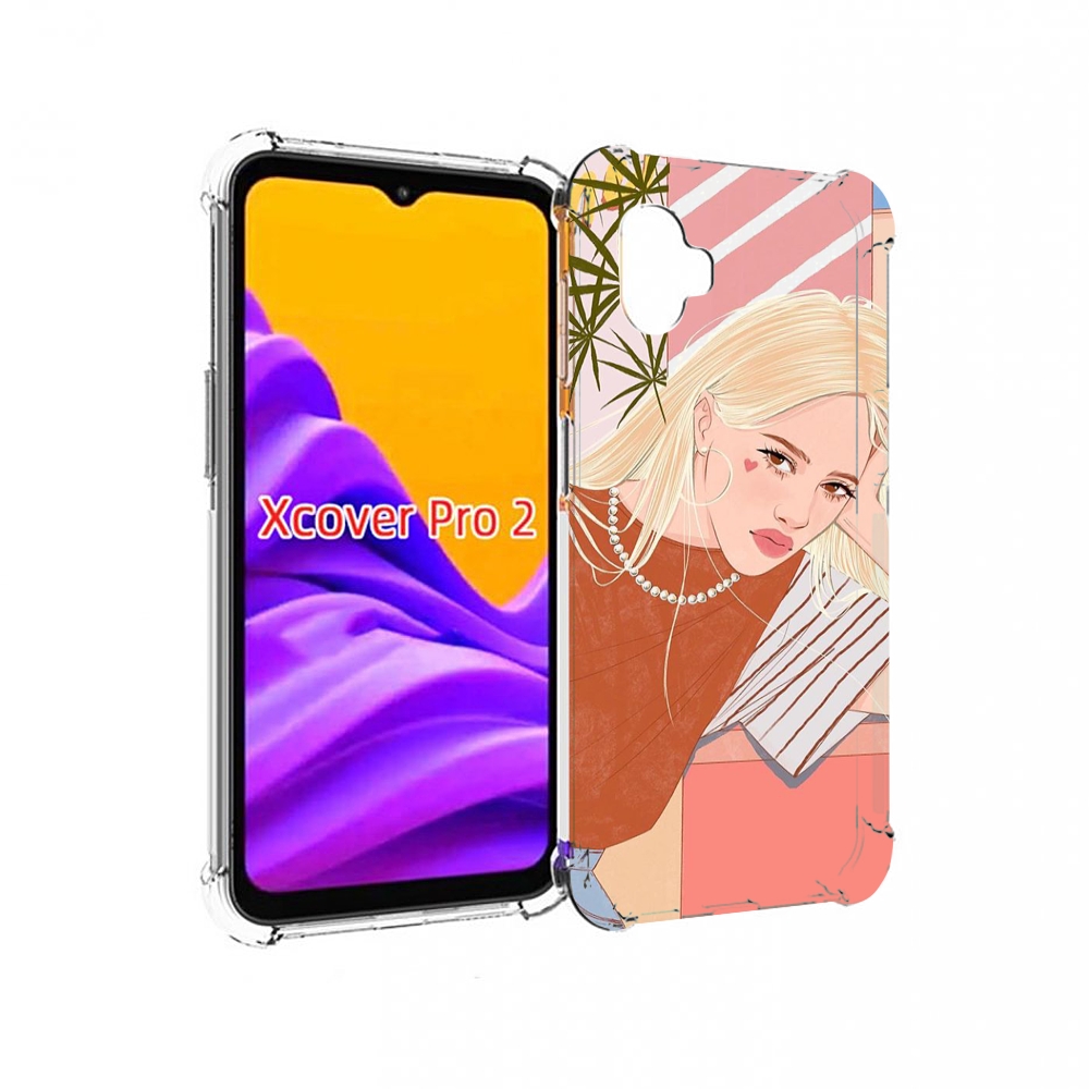 Чехол MyPads летняя-девочка женский для Samsung Galaxy Xcover Pro 2