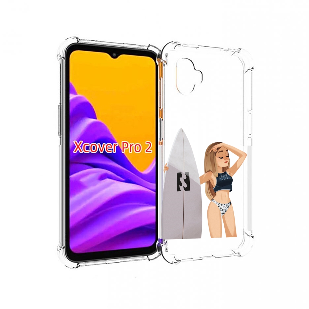 

Чехол MyPads летний-серф для Samsung Galaxy Xcover Pro 2, Прозрачный, Tocco