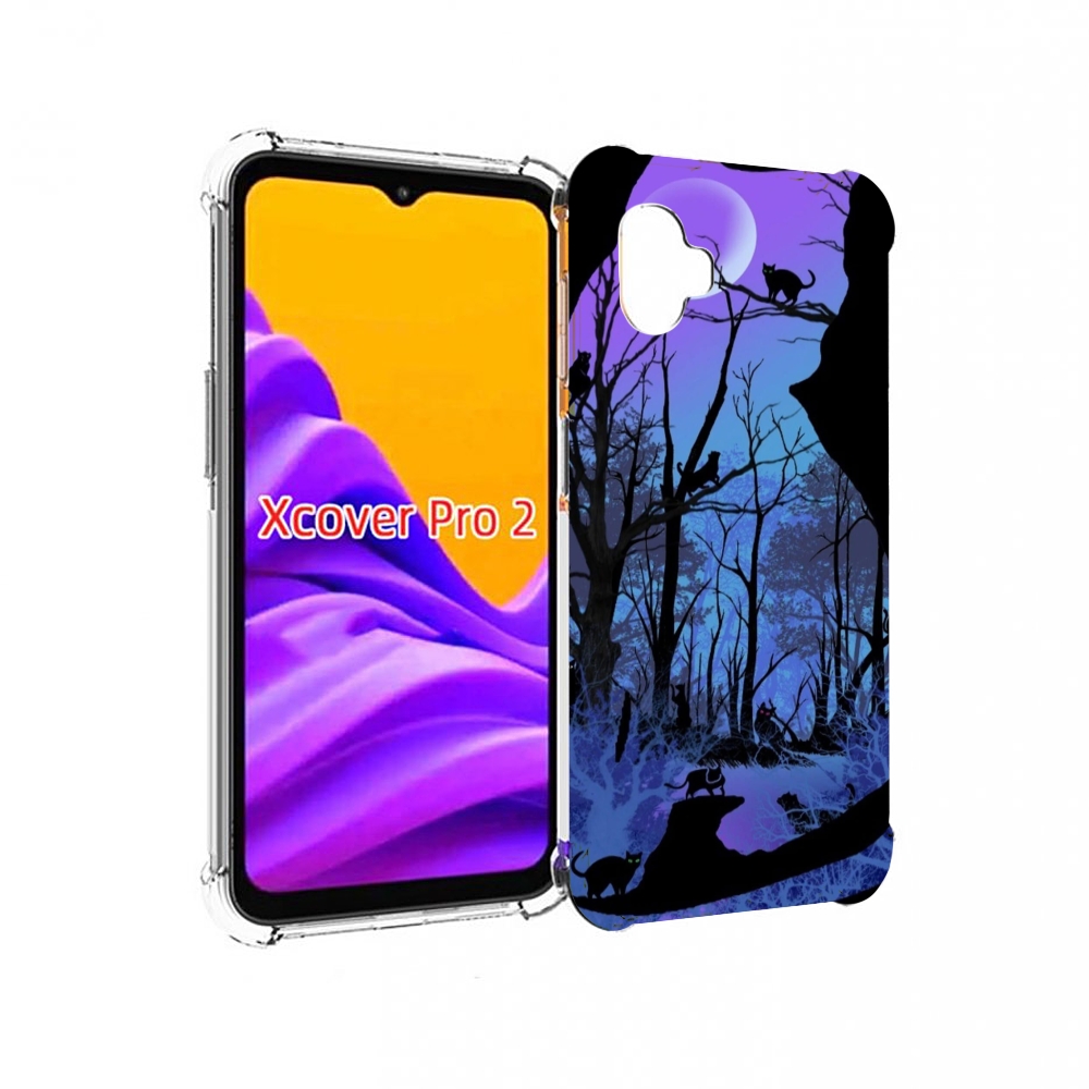 

Чехол MyPads лес внутри кота для Samsung Galaxy Xcover Pro 2, Прозрачный, Tocco