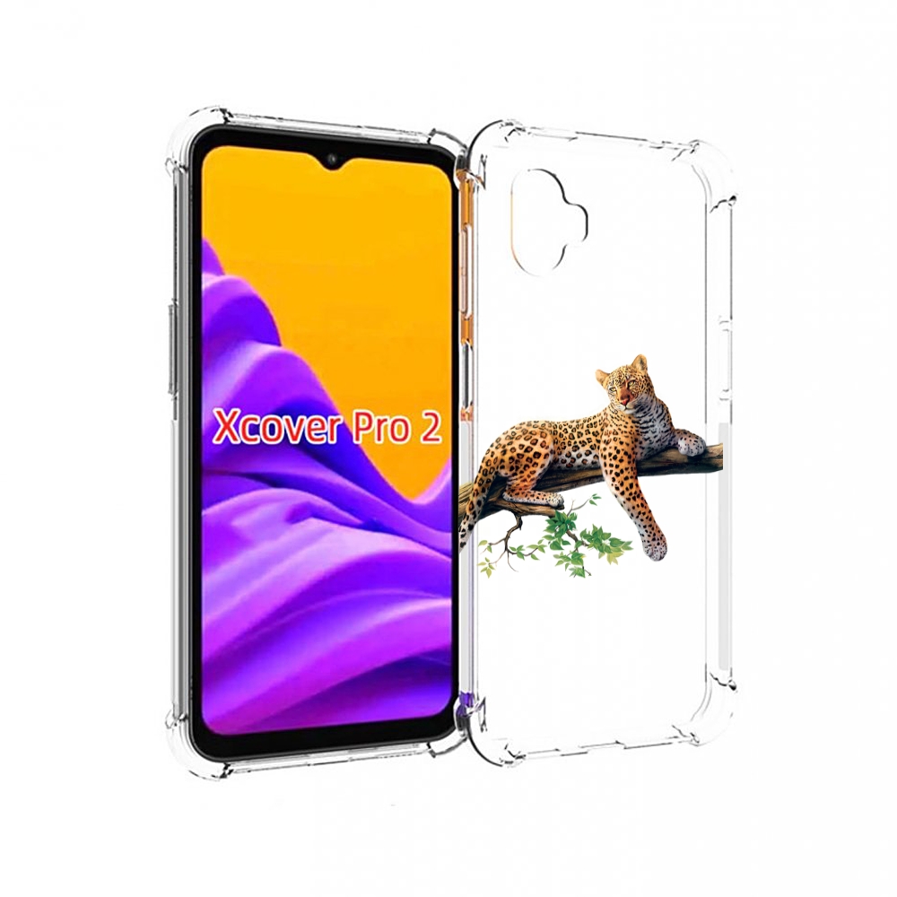 

Чехол MyPads леопард-на-дереве детский для Samsung Galaxy Xcover Pro 2, Прозрачный, Tocco