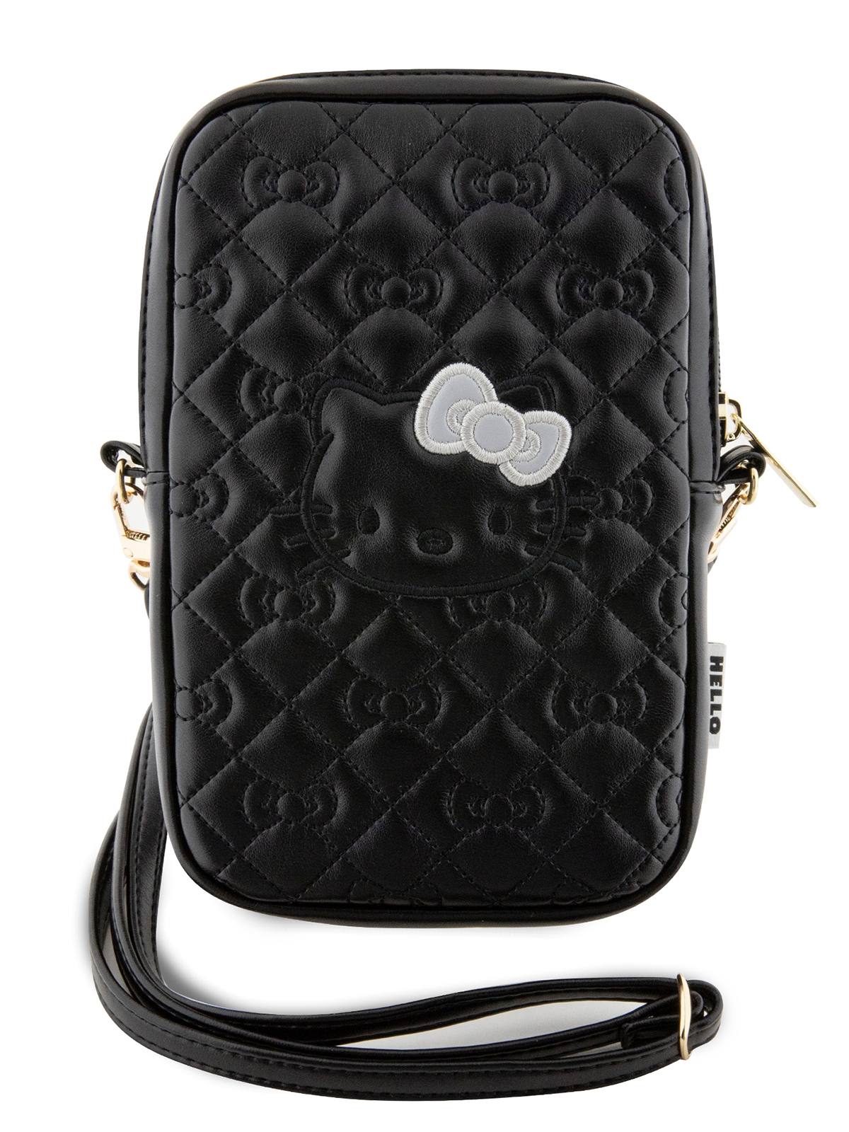 

Сумка Hello Kitty для смартфонов из экокожи с ремешком, Black, Черный, Phone ZIP Bag