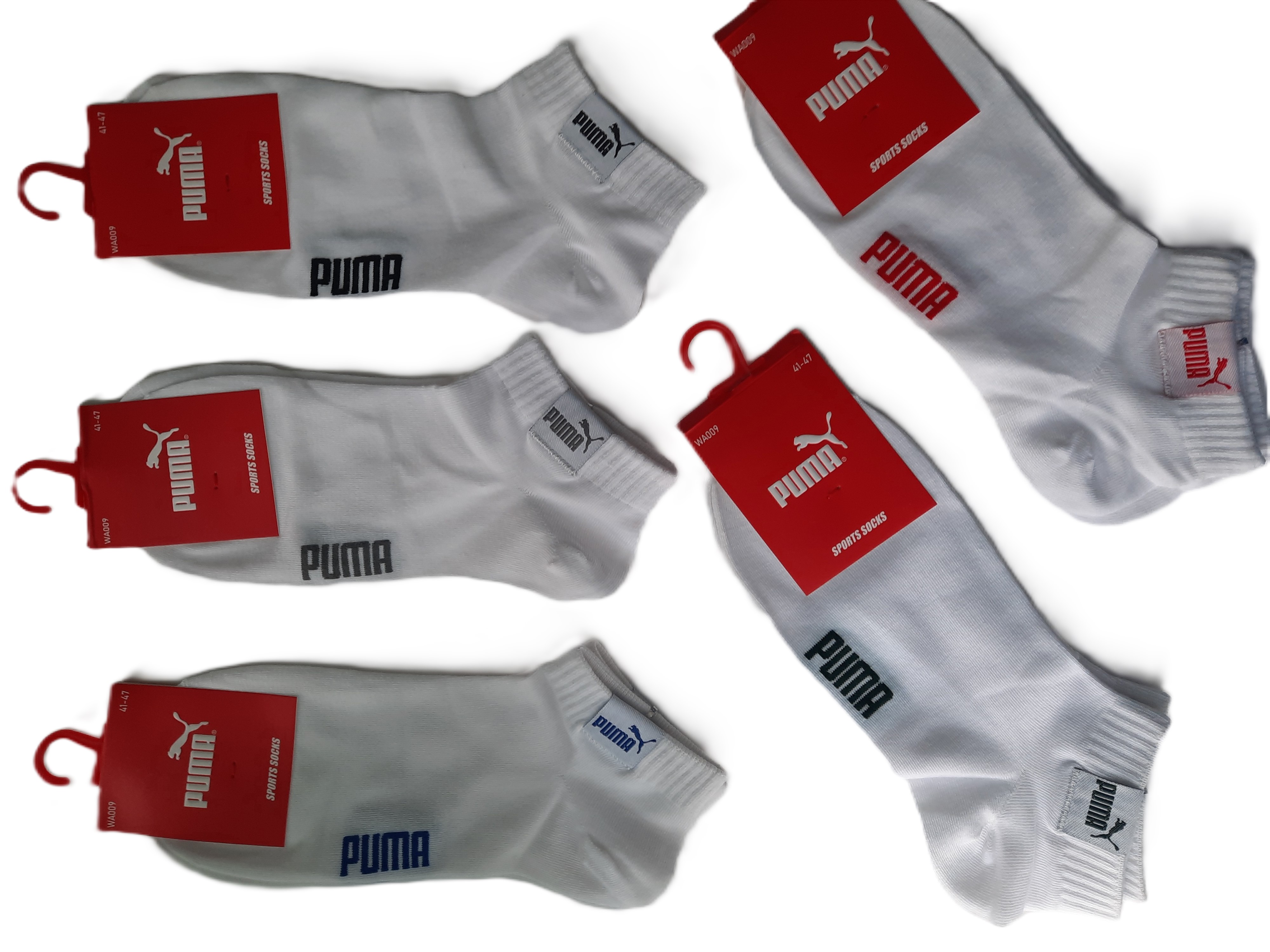 Комплект носков мужских PUMA 009 реплика белых 41-47, 5 пар