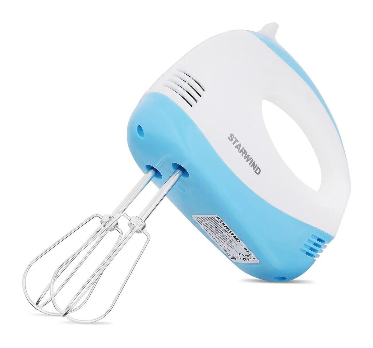 

Миксер STARWIND SHM-261, ручной, белый и голубой