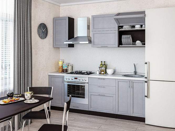 

Кухонный гарнитур Vivat Сканди-01 Grey Softwood