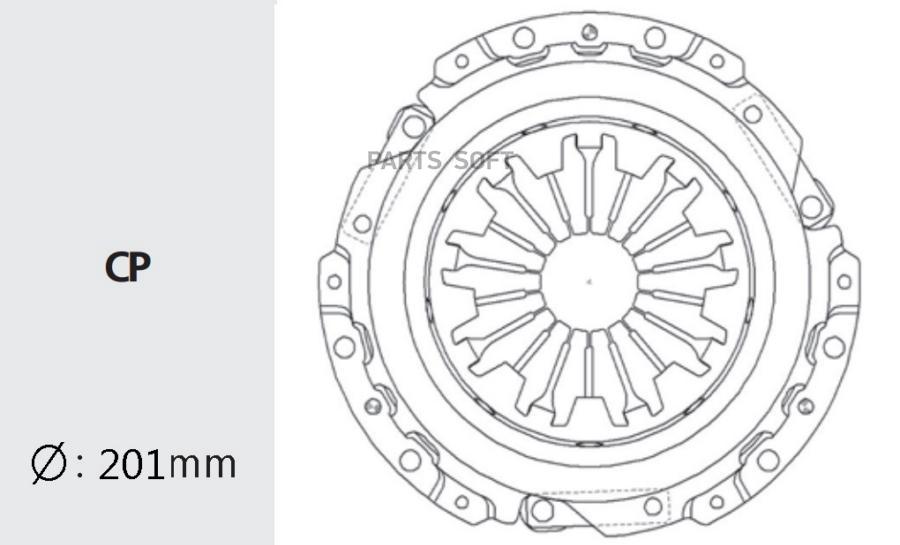 

VALEO PHC KIC-23 Корзина сцепления KIA: SHUMA 1.5/1.8 00-