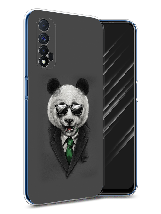 

Чехол Awog на Realme 7 "Деловая панда", Разноцветный, 254150-10