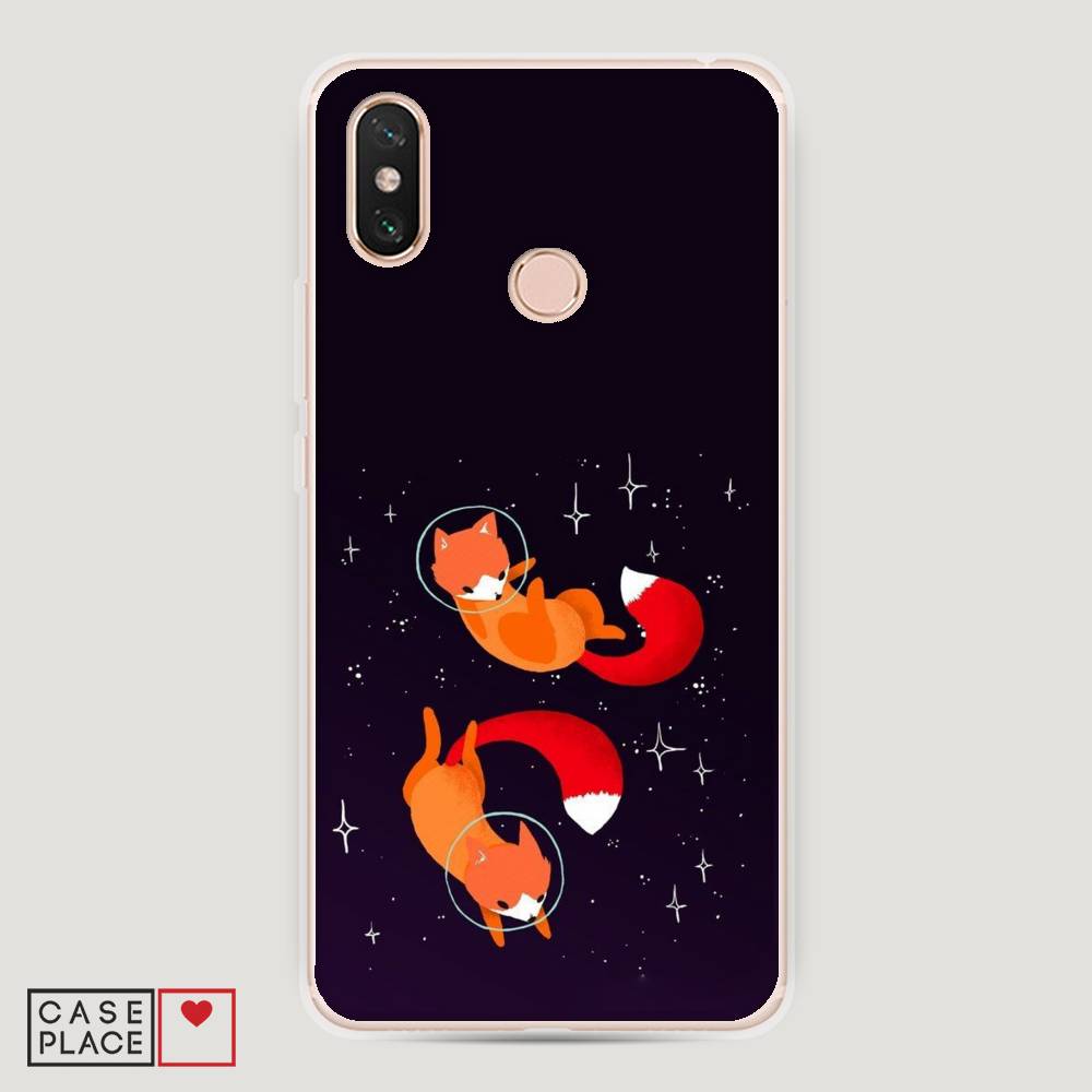 

Пластиковый чехол "Лисы космонавты" на Xiaomi Mi Max 3