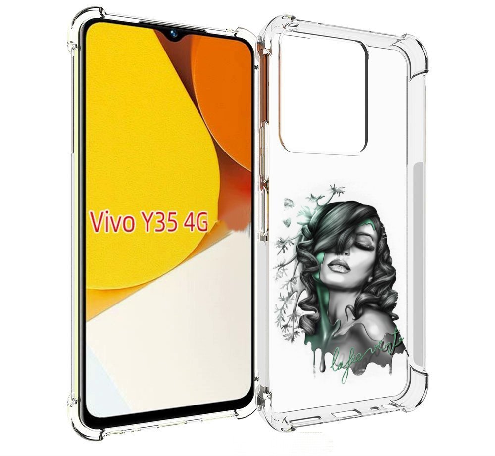 

Чехол MyPads Девушка 2 для Vivo Y35 4G 2022 / Vivo Y22, Прозрачный, Tocco