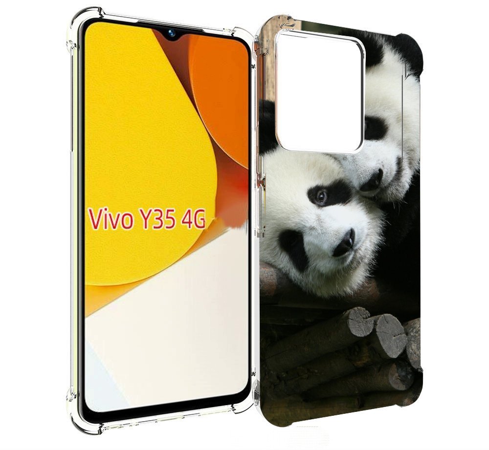 

Чехол MyPads Две-панды для Vivo Y35 4G 2022 / Vivo Y22, Прозрачный, Tocco