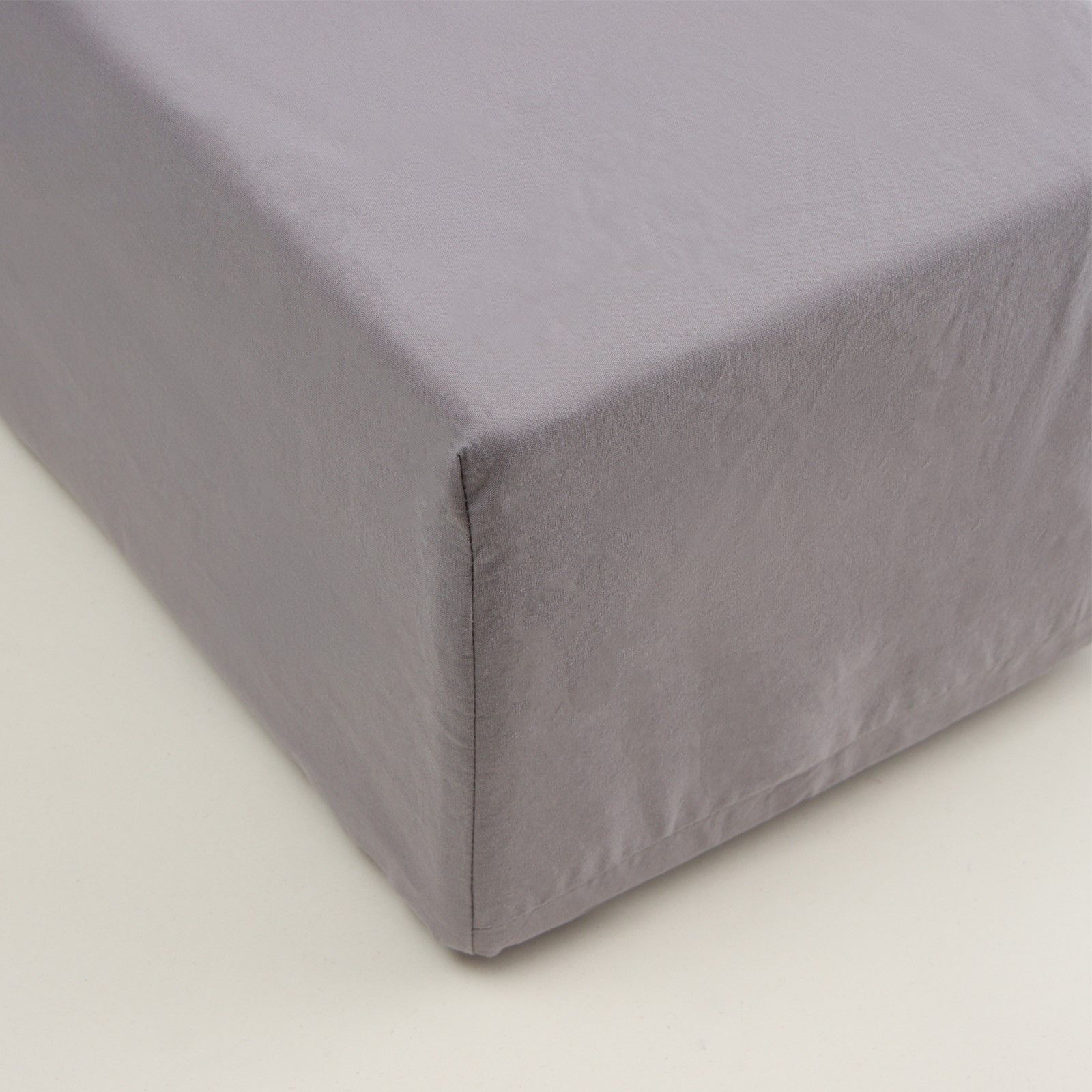 

Простыня на резинке SL Home Cotton 140х200+30 см, серый, 100% жатый хлопок, "Cotton"