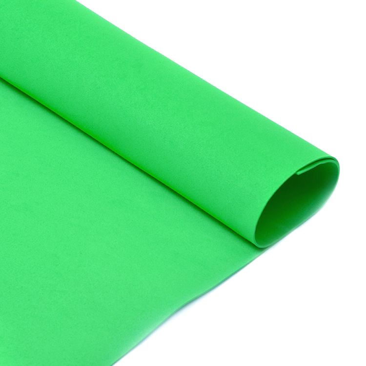 фото Фоамиран в листах, 50х50 см, цвет: ярко-зеленый (10 шт.) magic4hobby