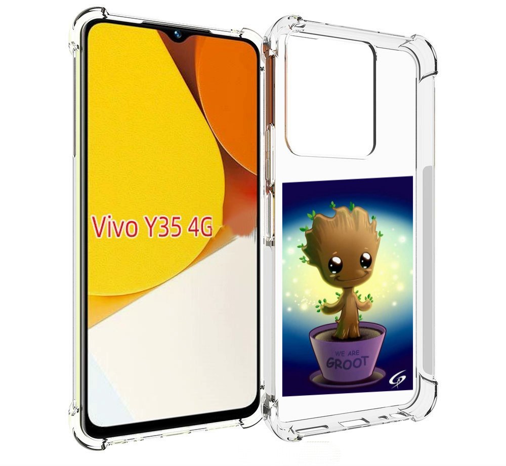 

Чехол MyPads Грут для Vivo Y35 4G 2022 / Vivo Y22, Прозрачный, Tocco