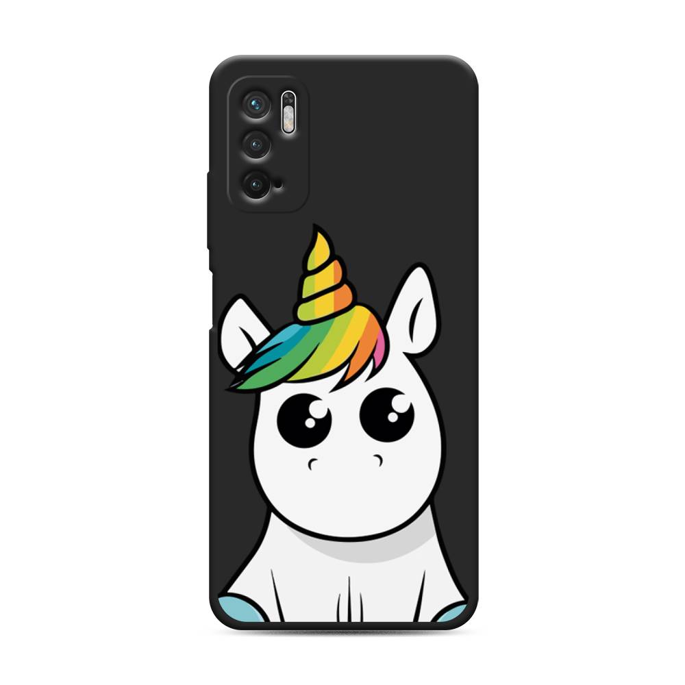 

Матовый силиконовый чехол "Глазастый единорог" на Xiaomi Redmi Note 10 5G, Глазастый единорог