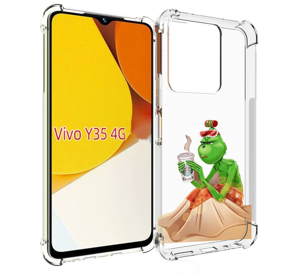 

Чехол MyPads Гринч-в-платье для Vivo Y35 4G 2022 / Vivo Y22, Прозрачный, Tocco