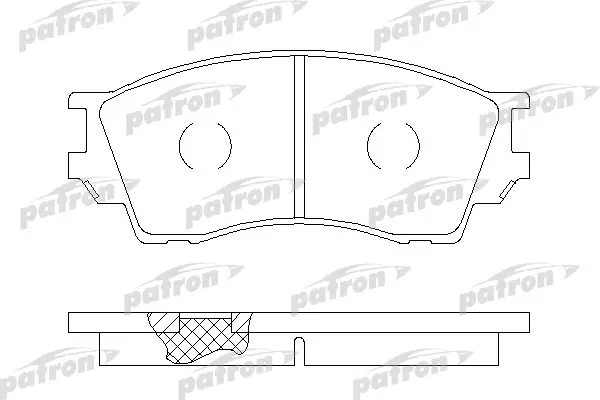 

Колодки тормозные дисковые передн MAZDA: XEDOS 9 93- PATRON PBP1025