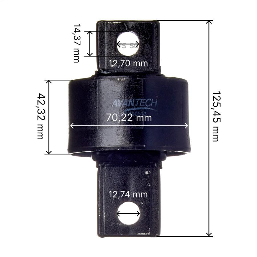 

AVANTECH ASB0554 Сайлентблок заднего продольного рычага () 1шт