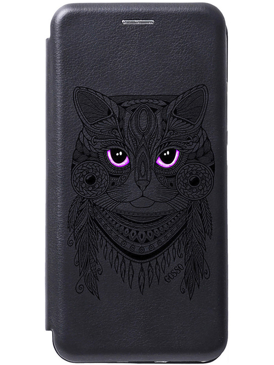 

Чехол-книжка на Tecno Pova Neo 2 "Grand Cat" черный, Черный;розовый, 20001478