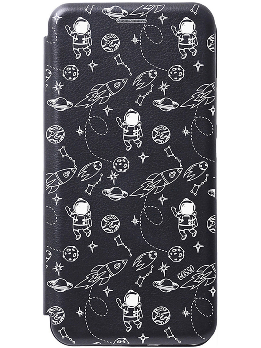 

Чехол-книжка на Tecno Pova Neo 2 "Space W" черный, Черный;белый, 20001478