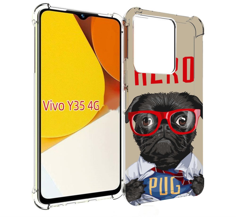 

Чехол MyPads Герой-PUG для Vivo Y35 4G 2022 / Vivo Y22, Прозрачный, Tocco