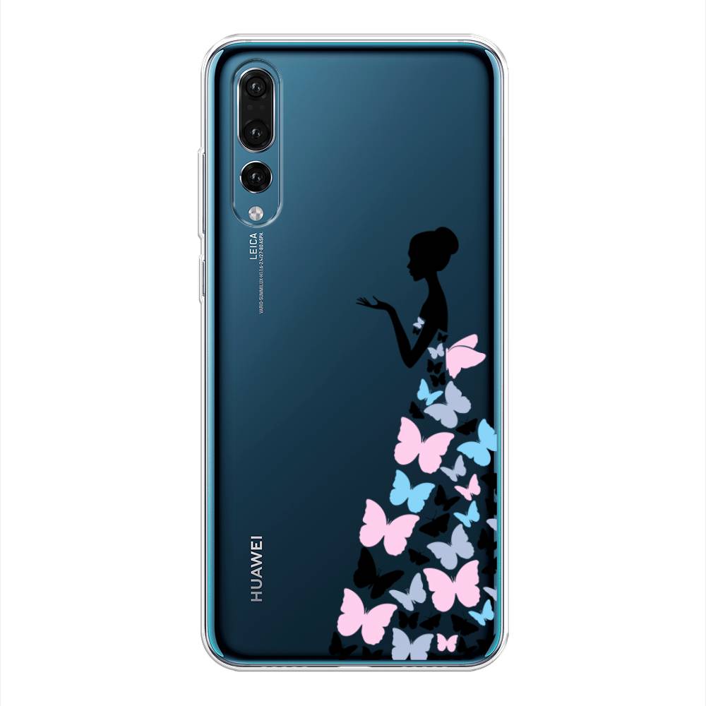 фото Чехол awog "платье из бабочек" для huawei p20 pro