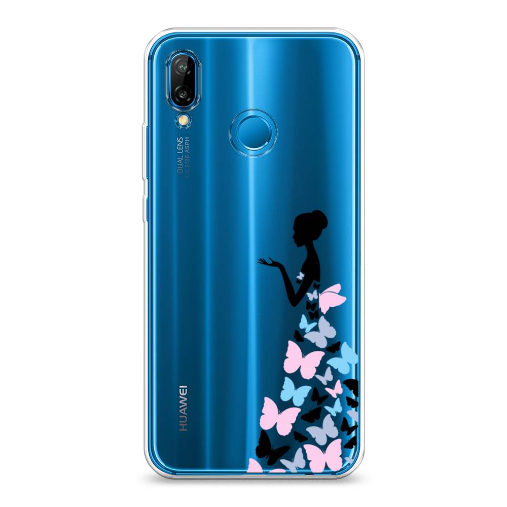 фото Чехол awog "платье из бабочек" для huawei p20 lite