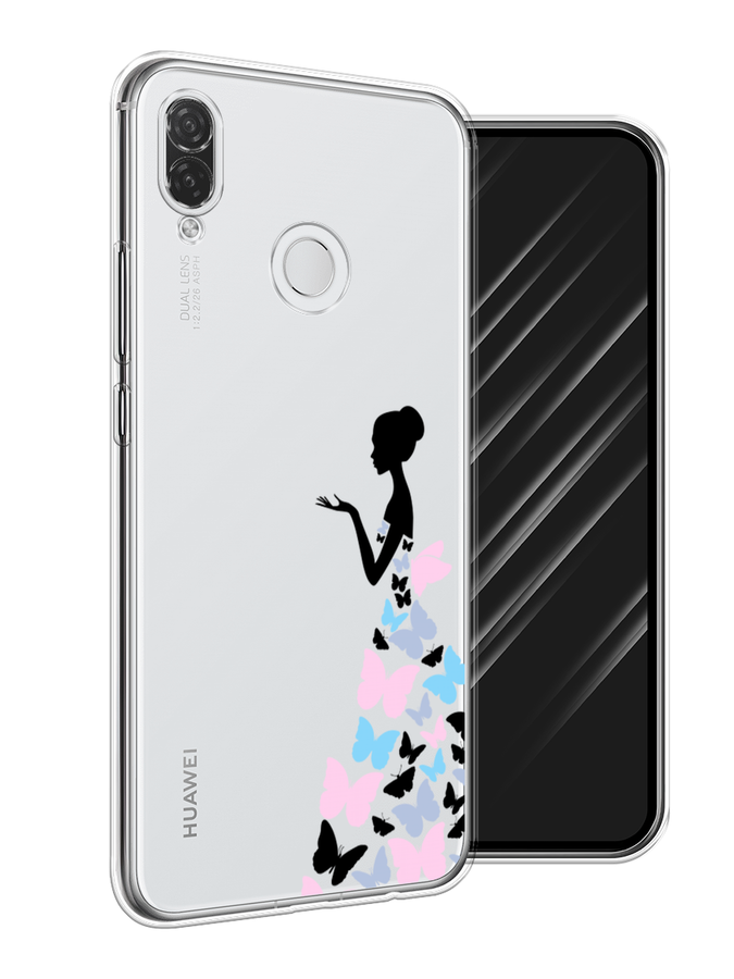 

Чехол Awog на Huawei P Smart Plus "Платье из бабочек", Белый;розовый, 68250-1