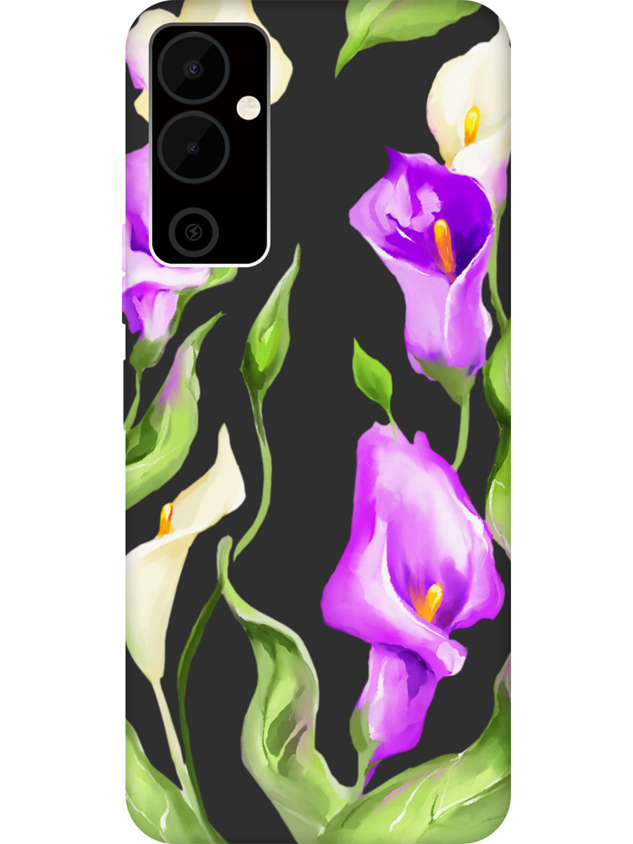 

Матовый Soft Touch силиконовый чехол на Tecno Pova Neo 2 "Amazing Callas" черный, Черный;зеленый;фиолетовый, 20001477